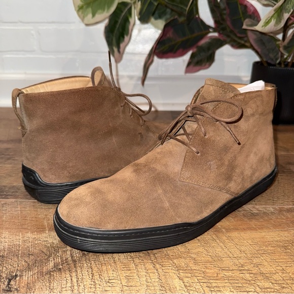 Tod's Polacco Lace Up Suede Chukka Boots Made in Italy - Picture 7 of 16